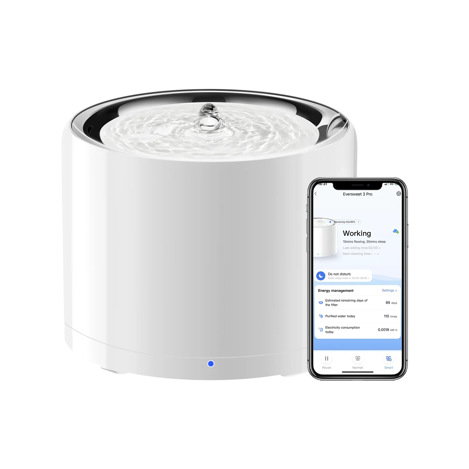 Automatic Pet Feeder - Fonte de água inteligente para animais