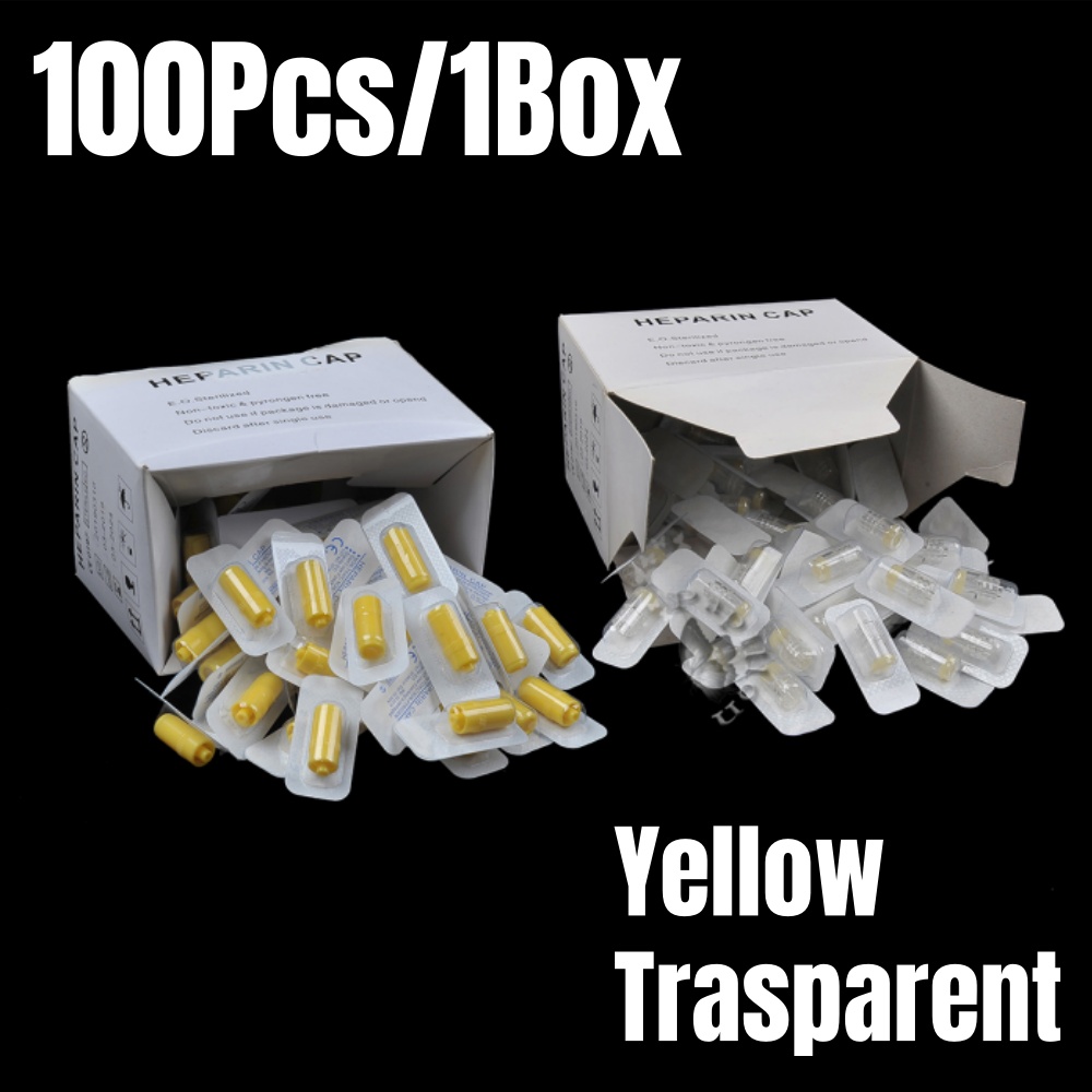 Pet Supplies For Dogs - 100 pçs/caixa heparin boné iv canula