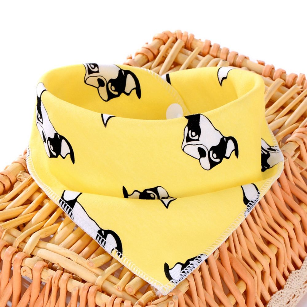 Pet Supplies For Dogs - Lenço Triangular Xadrez Branco com Estampa