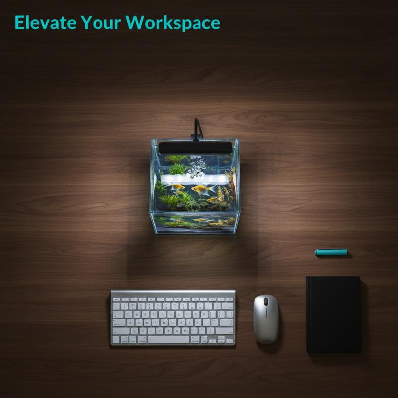 Aquarium Fish Tank - Luminária USB para Aquário com Clipe,