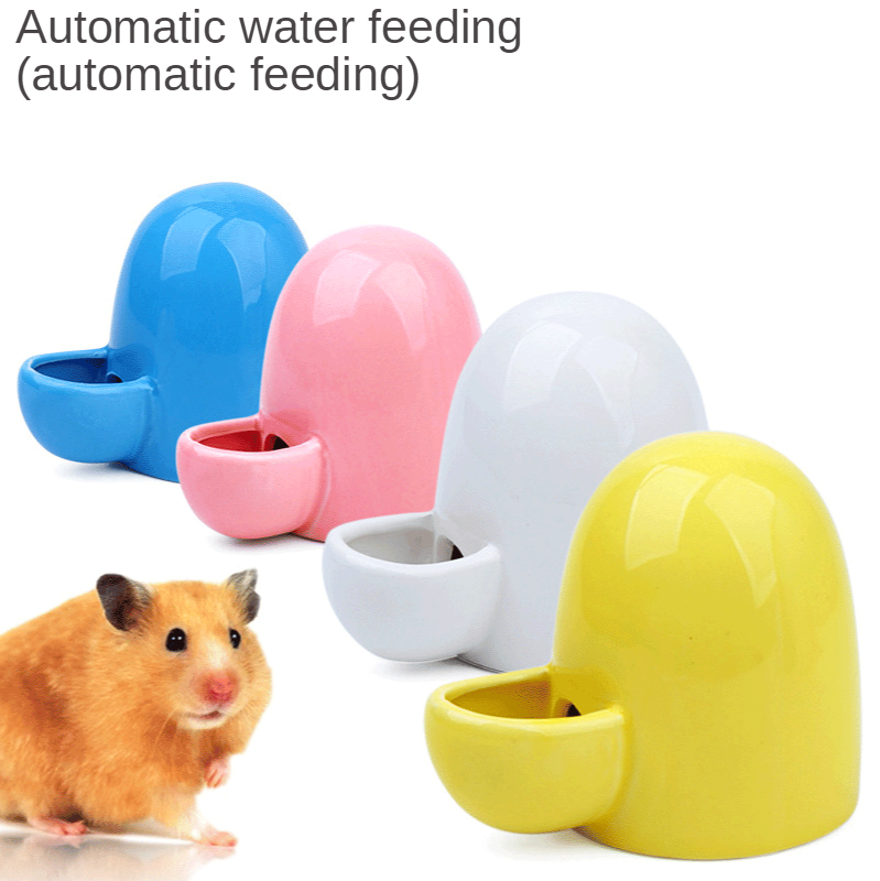 Automatic Pet Feeder - Nova cerâmica pet hamster dispensador de