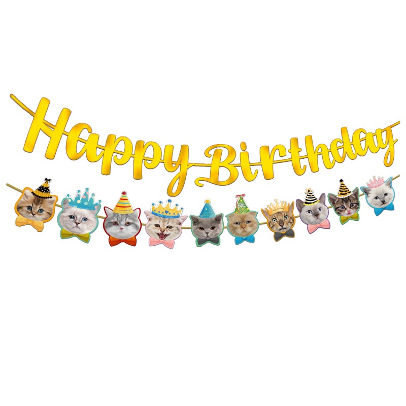 Kit de Banner Festivo para Gat - Pet Supplies For Dogs avaliação e preço